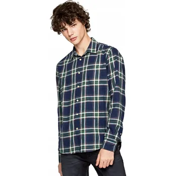 PEPE JEANS TMAVĚ MODRÁ KOŠILE KOSTKOVANÁ (L)