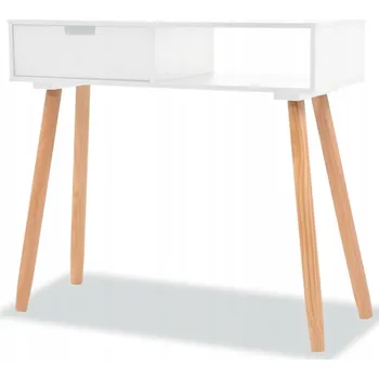Konferenční stolek Konzolový stolek, borovicové dřevo, 80x30x72 cm, bílý