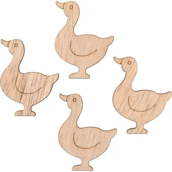 Velikonoční dekorace Anděl Přerov 7248 dřevěná husa s lepíkem 3,5 cm 24 ks