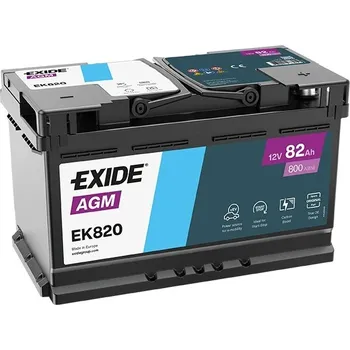 Autobaterie Autobaterie Exide Start-Stop AGM 12V 82Ah 820A EK820