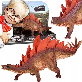 FIGURKA DINOSAURUS STEGOSAUR REALISTICKÁ Z PLASTU DEKORACE DO POKOJE HRAČKA