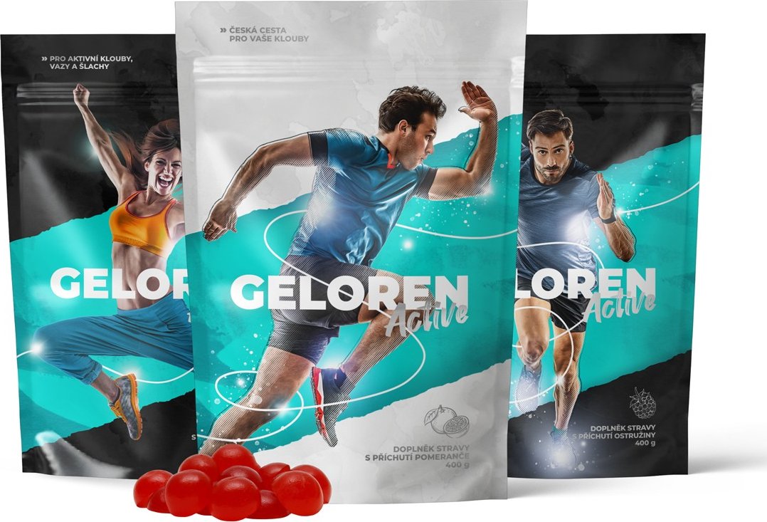 Contipro Geloren Active mango & pomeranč & ostružina 1210g trio příchutí