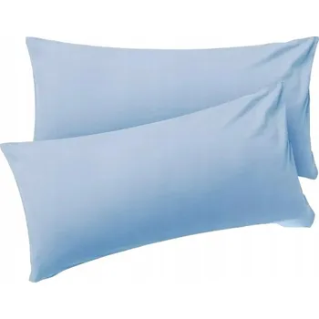 Povlak na dekorativní polštářek Povlak na polštář z mikrovlákna 45x185 Světle Modrá 2ks