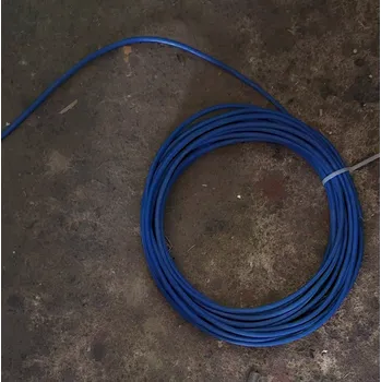 elektrický kabel VODIČ LANKOVÝ KABEL H07V-K LGY 1x10 10mm2 MODRÝ 750V MĚĎ 1m