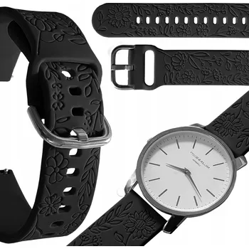 Řemínek na hodinky Řemínek ChronSmarta pro Garmin 20mm černý