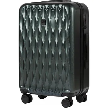 Střední tvrdý kufr z POLICARBONU Wings GOLDEN EAGLE PC190 M 63 l TMAVĚ ZELENÝ