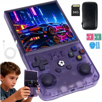 Herní konzole Retro Herní Konzole 20000 Her USB 64 GB, IPS 3,5" Přenosná + Bezdrátové Ovladače