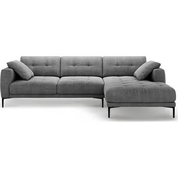 Pohovka Šedá rohová pohovka (pravý roh/s lenoškou) Bemy – Micadoni ID_1824298