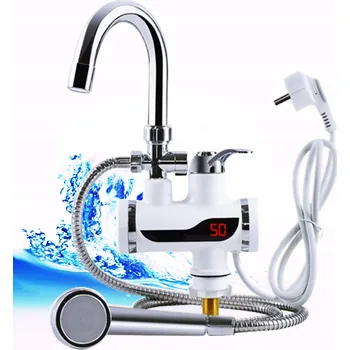 Průtokový ohřívač Průtokový ohřívač vody FORTRADE 3000 W se sprchou a LCD displejem