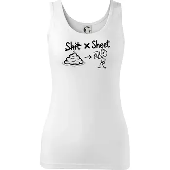 Dámské tričko Anglický slovníček - Shit - Sheet - Dámské tílko - 2XL ( Bílá )