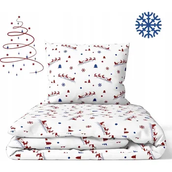 Povlečení Dětské povlečení 160x200cm pro děti, CERTIFIKÁT, vzor: Spěchající Mikuláš