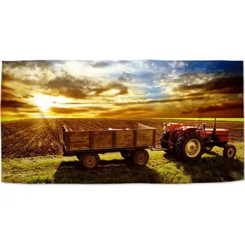 Osuška Sablio Ručník Traktor s vlečkou - 30x50 cm