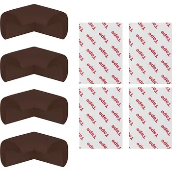 Dětská zábrana Hnědé chrániče rohů na nábytek 4 ks