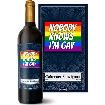 Víno Sablio Červené víno Nobody knows I'am gay: 0,75 l