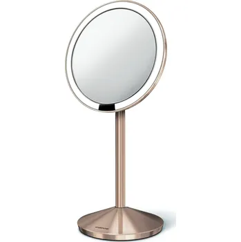 Kosmetické zrcátko Kosmetické zrcátko simplehuman - sensor tru-lux led osvětlení, 10x zvětšení, aku rose gold