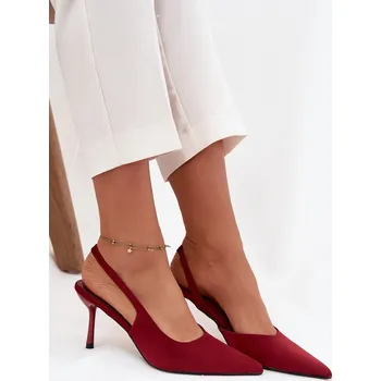 Dámské lodičky Boto Lodičky s odhalenými patami Lenira Barva: Červená, Velikost: 39