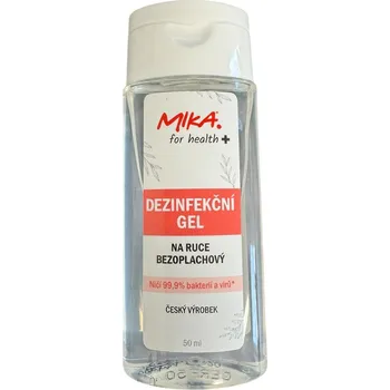 Mika. Mika For Health - Dezinfekční gel na ruce 50 ml Nové, po datu spotřeby