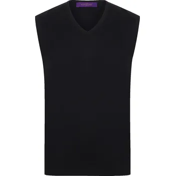 Pánská vesta Henbury Pánská pletená vesta H724 Black 4XL