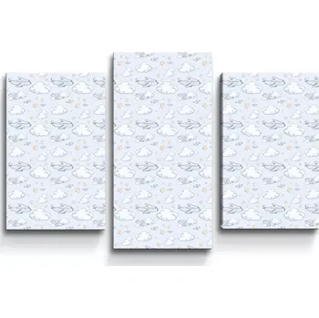 Obraz Sablio Obraz - 3-dílný Letadla mezi mraky - 75x50 cm