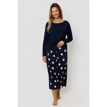 Pánské pyžamo Pyžamo Oceane 7/8 tmavě modrá S