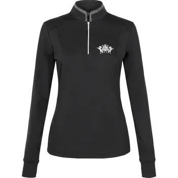 Dámské tričko Dámské jezdecké tričko EQUESTRIAN QUEEN Mackenzie2.0 25AW černé XS