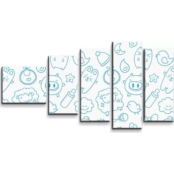 Obraz Sablio Obraz - 5-dílný Kreslení - 100x60 cm