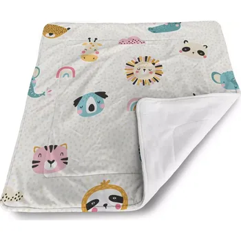 deka Sablio Deka pro miminko Hroch, zebra a slunce - 80x100 cm