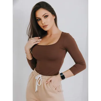 Dámské tričko Dámské tričko s výstřihem VSB HELA čoko, VELIKOST S