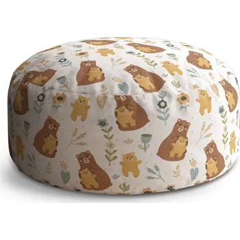 Taburet Sablio Taburet Circle Medvědi: 38x48 cm