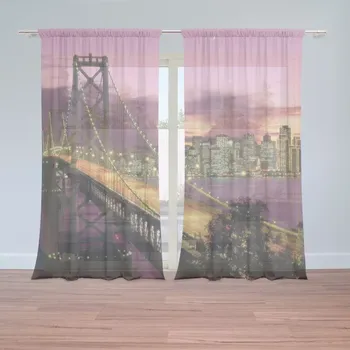 Záclona Sablio Záclony Rozsvícený most: 2ks 150x250cm