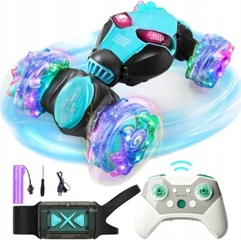 RC model auta RC AUTO 4WD S OTÁČENÍM O 360° A DVOJITOU STRANOU, S LED A HUDBOU