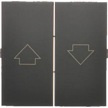 vypínač Kryt pro žaluziový ovladač SZP1 m, Simon 54 DKZP1/49, černá metalizovaná