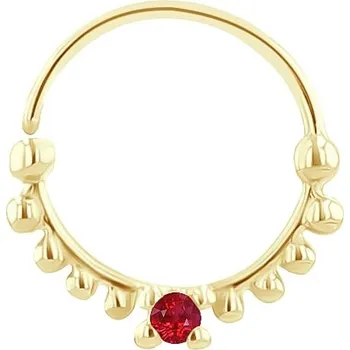 Piercing Zlatý septum piercing s rubínem Arla