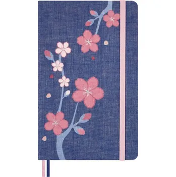 Kalendář Moleskine Sakura Notizbuch limitiert L/A5, Geb liniert (Kalendář)