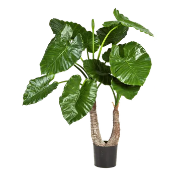 umělá květina Alocasia Calidora Tuff (17x100cm)-umělá -ý + doprava zdarma