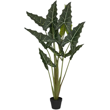 umělá květina Alocasia Taro S Tuft (14x120cm)-umělá -ý