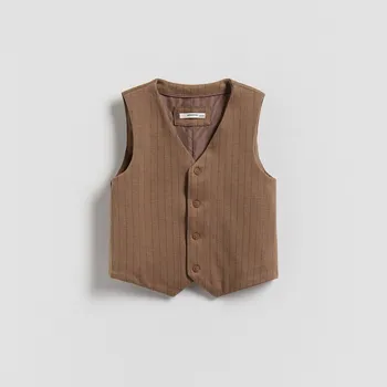 Chlapecká bunda Reserved - Úpletová vesta - hnědá - 859ET-88X - 859ET-88X-110