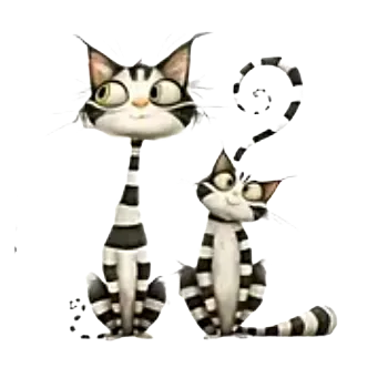 Nažehlovací obrázek - kočky X (8,8 x 9,0 cm)