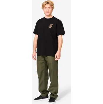 DECATHLON Tričko s krátkým rukávem TS500 Make Life Skate Life XS ORANŽOVÁ|ČERNÁ