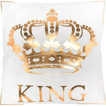 Povlak na dekorativní polštářek Dekorační povlak na polštář KING v šampaňské barvě 45 x 45 cm