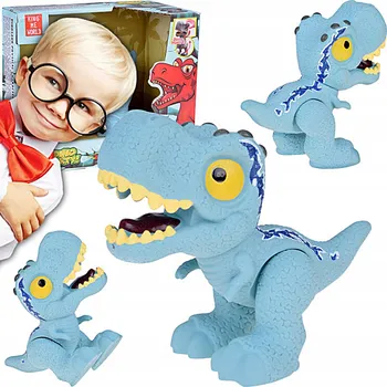Figurka DINOSAURUS POHYBLIVÁ FIGURKA PRO MILOVNÍKY, HRAČKA A DEKORACE DO POKOJE - MODRÁ