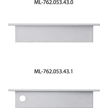 Stavební profil McLED ML-761.053.43.1 Hliníkový profil AI, 68x14mm, včetně mléčného difuzoru, 1m