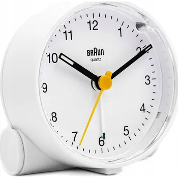 Budík KLASICKÝ BUDÍK BRAUN BC01W S ALARMEM A PODSVÍCENÍM