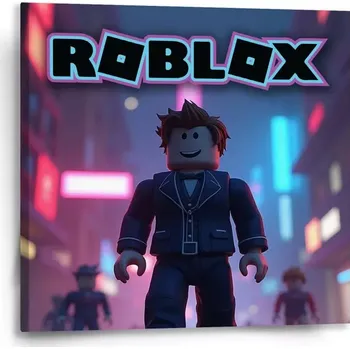 Obraz Sablio Obraz ROBLOX Neonové město - 50x50 cm