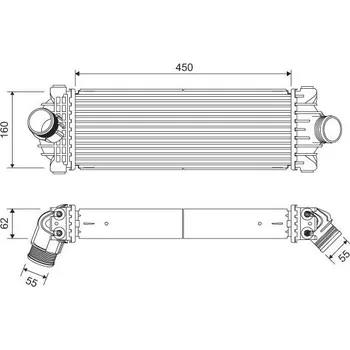 Chladič motoru Chladič turba VALEO 822933