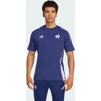 Pánské tričko ADIDAS Bavlněné tričko Francie M MODRÁ