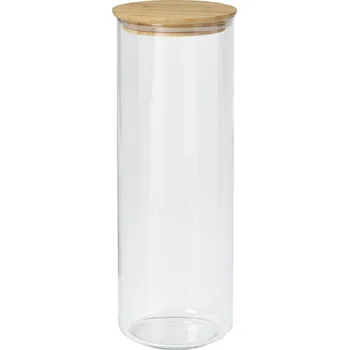 Sklenice EKLATANT Zavařovací Sklenice s víkem - čiré sklo /bambus 1,8 l