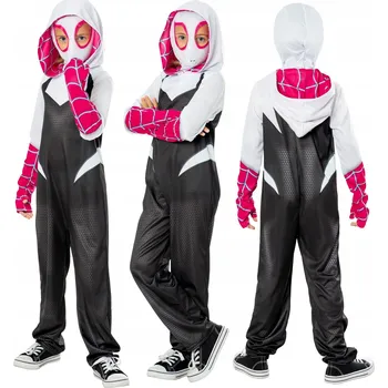 Karnevalový kostým Kostým Gwen Spidey a Super-Kamarádi s licencí, velikost 7-8 let (122-128 cm)