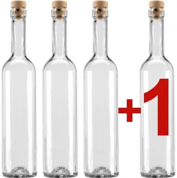 Sklenice Láhev, 3+1 zdarma, Futura 500 ml