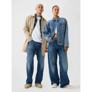 Pánská móda GAP Pánské Džíny loose 90s Organic Americana Unisex GAP Modrá 34/34 (2249423)